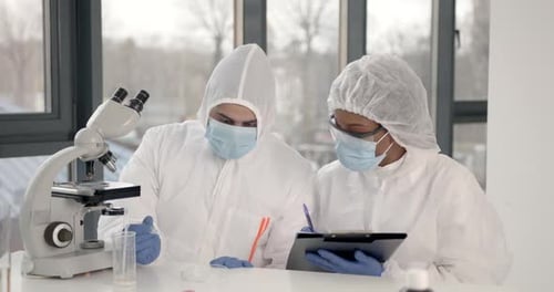 Scientists Conducting Research in a Laboratory Setting