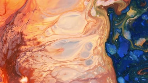 Psychedelic Colour Paint Spreading Swirling 98