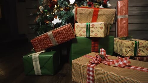 Christmas Tree with Decorative Presents