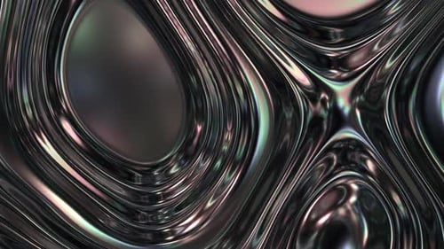 Abstract Fluid Metal Waves Background Loop