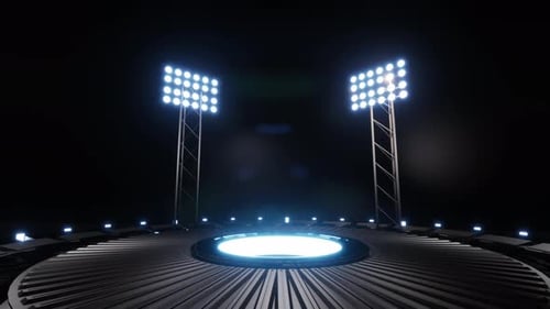 Fond sportif avec des lumières vives