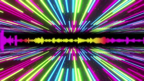 Buntes Audiospektrum 4k