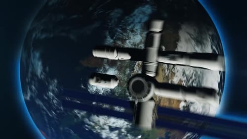 a quick trip from globe to globe with a view from space