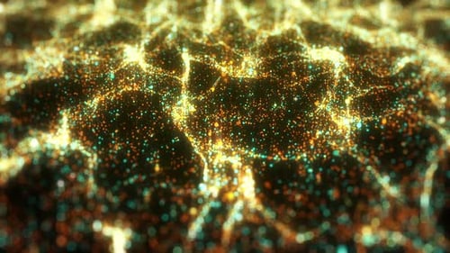 Abstract Digital Particle Wave Motion Background