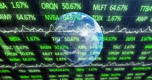 Animation of global business 4k