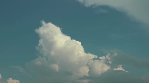 Slowly White Clouds Moving