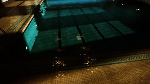 Empty Swiming Pool for Competition