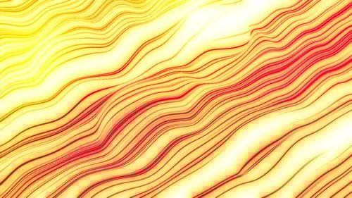 Abstract Wavy Lines Flowing with Moving Sphere Background