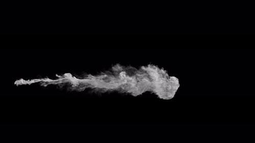 White Smoke Blast Dissipation Fluid Element