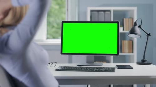 Chroma Key-Computer für Damen