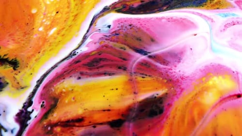 Wirbelnde und explosionsartige Farbe der gemischten Farbe