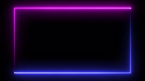 Abstract seamless background neon color looped animation of fluorescent ultraviolet light