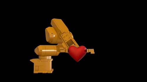 Arm und Herz des Roboters