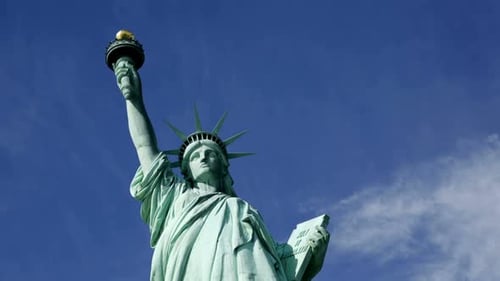Statue of liberty, time lapse