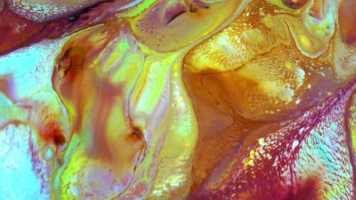 Abstract Fluid Art Swirling Patterns and Colors