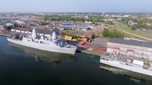 Combat Ships of NATO Countries in the Port of Riga