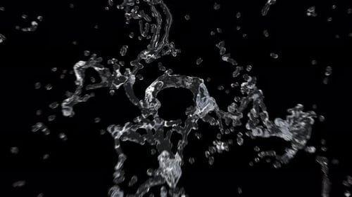 Realistic Water Splash Burst Animation