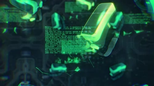 Futuristic VR Headset Metaverse Digital Technology Background Animation