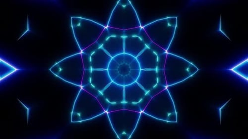 Retro Laser Beam VJ Light Loop 4K 05