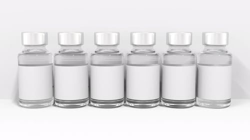 Animated Vials Reveal DANGER Text on Medical Labels