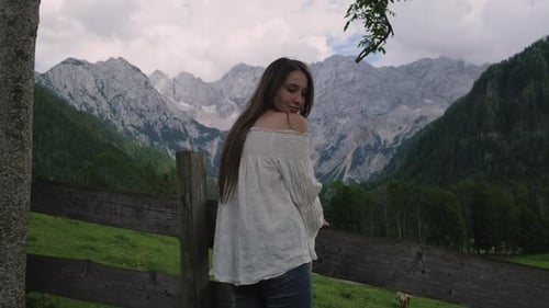 Quiet and Enjoyable Time in the Countryside of Alps