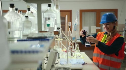 Persönliche Schutzausrüstung Holding Vacine Test Impfstoff Injektion World