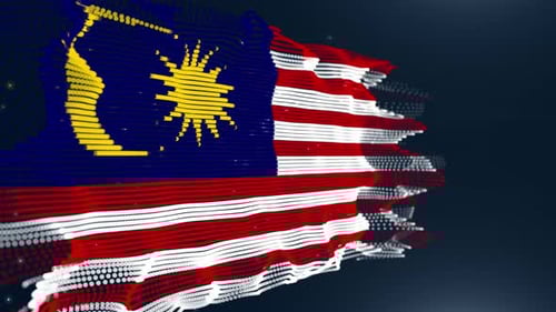 Malaysia Particle Flag