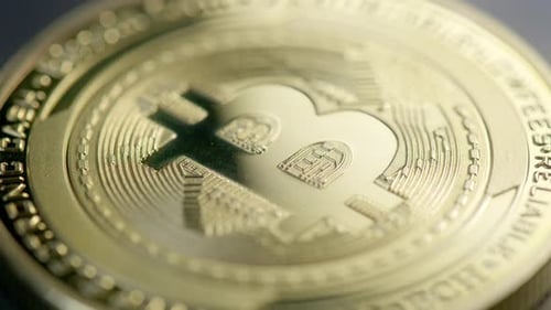 Gold Bitcoin Coin