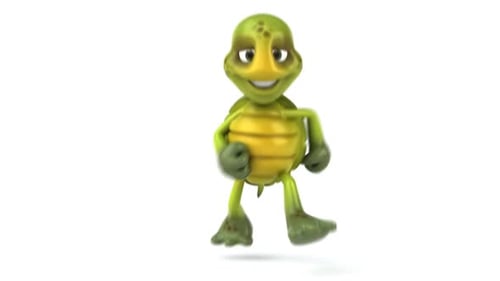 Fun cartoon turtle
