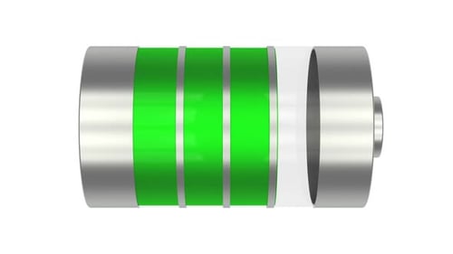Modern 3D Battery Charging Indicator