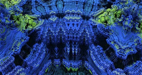 Bactéries, moisissure verte holographique en gros plan