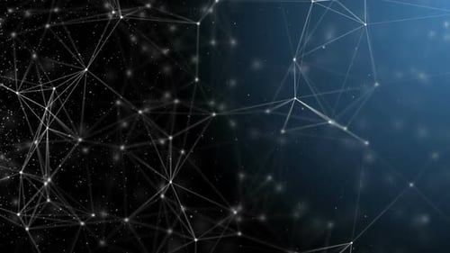 Abstract Futuristic Data Network Connection Background Loop