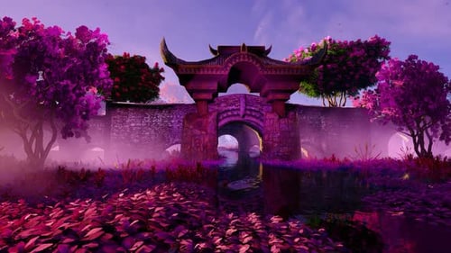 Ancient Bridge And River