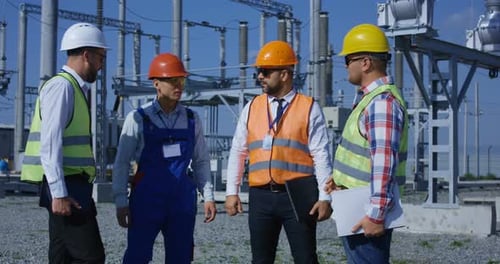 A Group of Electrical Workers