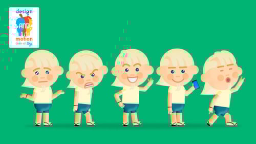 2D Animated Boy Character Kit: Actions and Loops