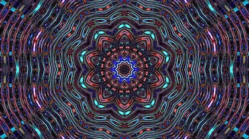 líneas circulares girando multicolor abstracto, fondo negro