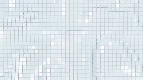 Abstract White Cubic Glittering Wave Background