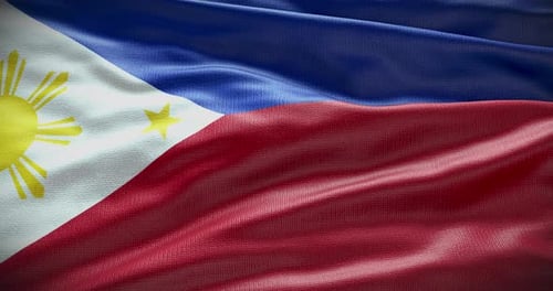 Dynamic Philippine Flag Waving Animation
