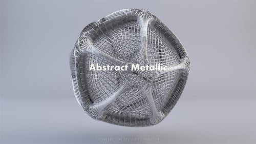 Modern Abstract Geometric Wireframe Sphere Loop