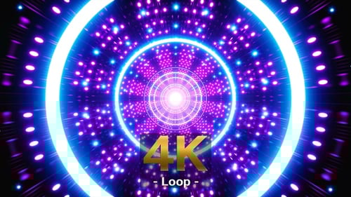 Glowing Dot Led Lights Tunnel