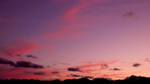Colorful Sunset Sky Time Lapse