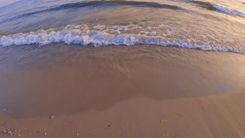 Sea Waves Crashing on the Shore