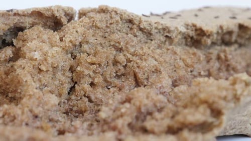 Close Up of Brown Bread Texture