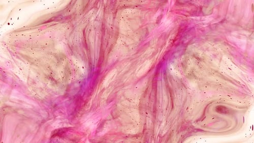 Flowing Abstract Pink Fluid Paint Splatter Background