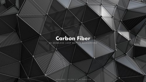 Animated Carbon Fiber Geometric Undulating Background