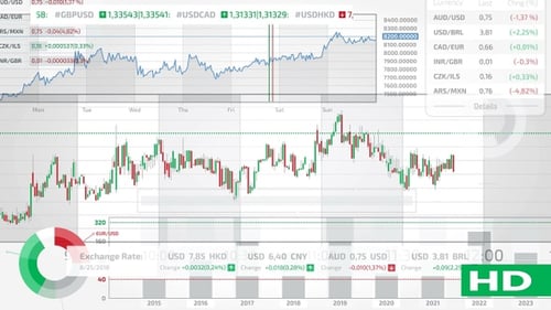 Animated Financial Data Charts and Graphs for Business Presentations