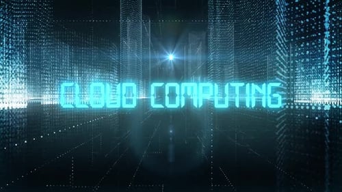 Skyscrapers Digital City Tech Word Cloud Computing