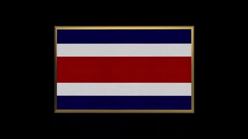 Costa Rica 3D Flag