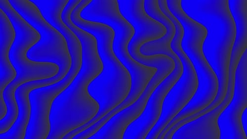 Dynamic Blue Abstract Liquid Waves Background Loop