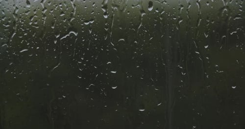 Rain drops on window